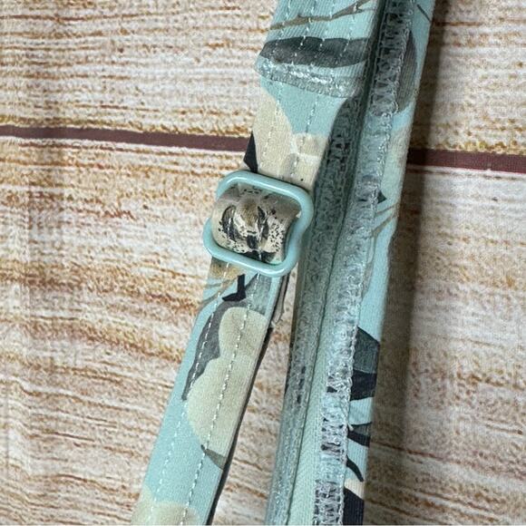 Niptuck Boho Bloom Porcelain Twist One Piece Swimsuit - FLORAL CREAM MINT - Picture 11 of 11